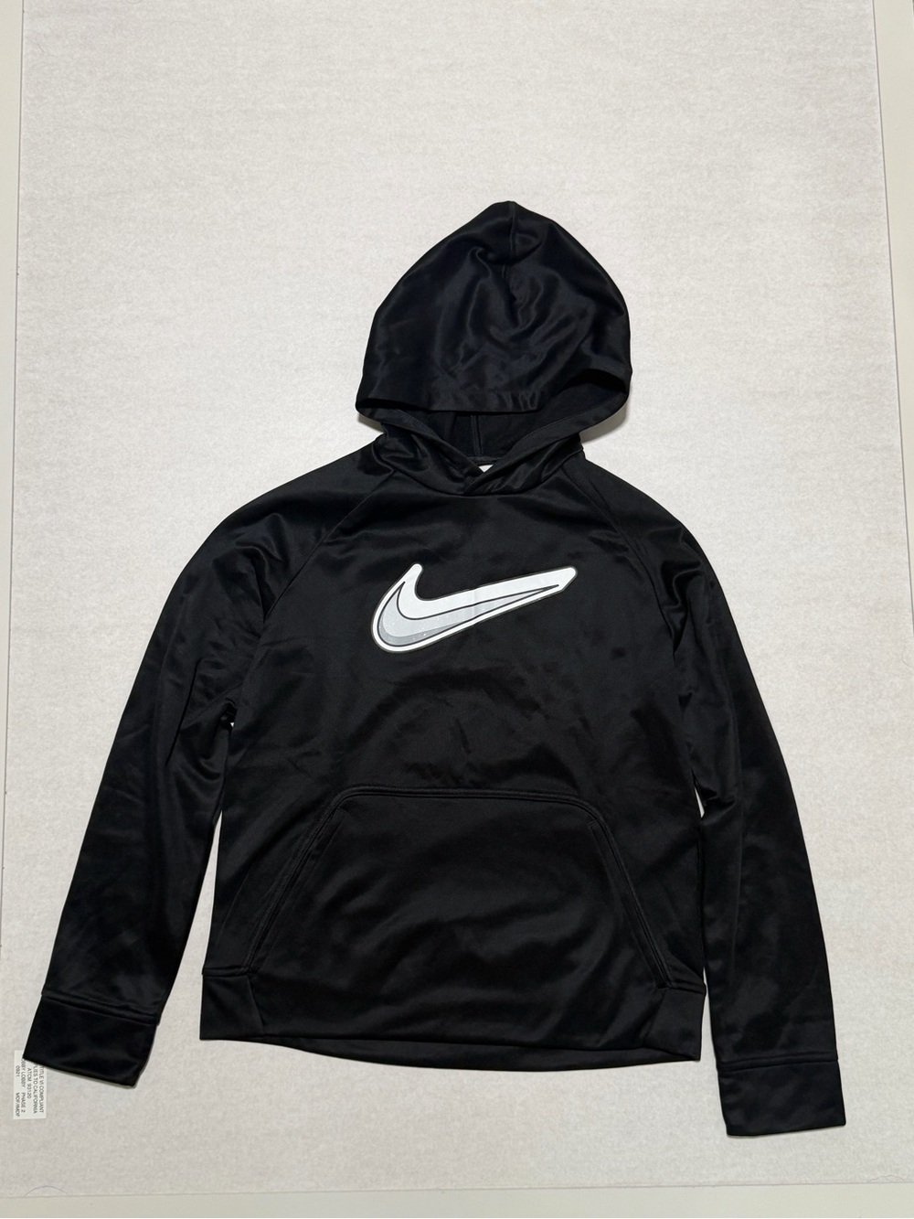 NWT Nike Boys Black Therma-FIT Pullover Hoodie Size Large